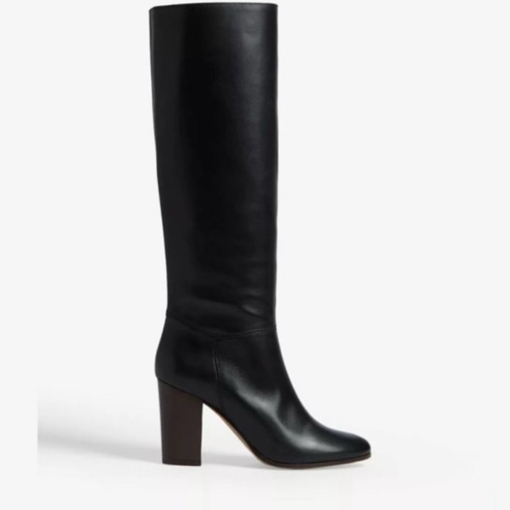Maje black leather boots